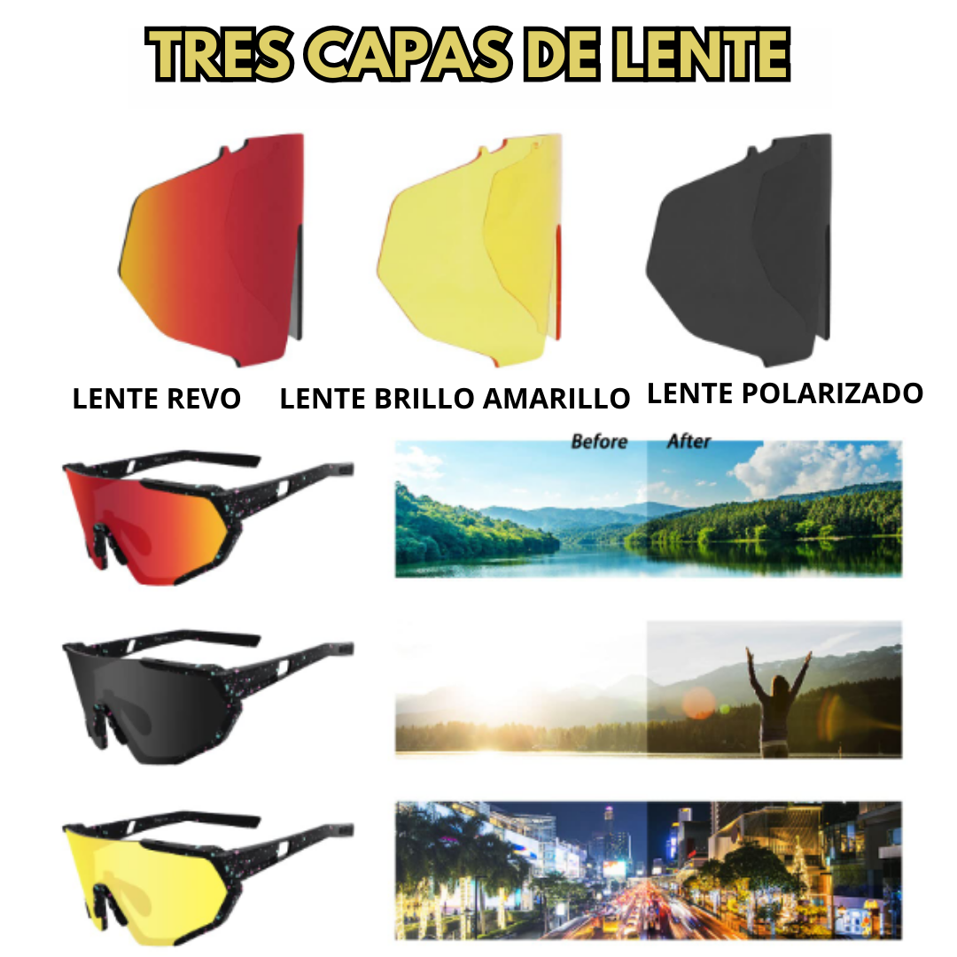 GAFAS PARA CICLISMO CON FILTRO UV